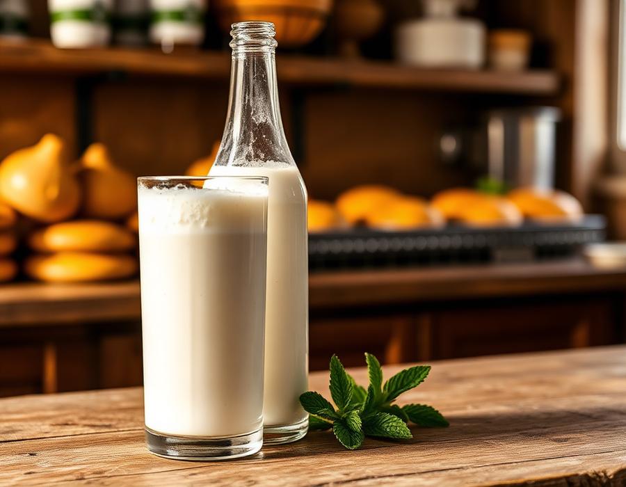 Ayran at Manakish Abou Tony